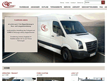 Tablet Screenshot of globe-rental.de